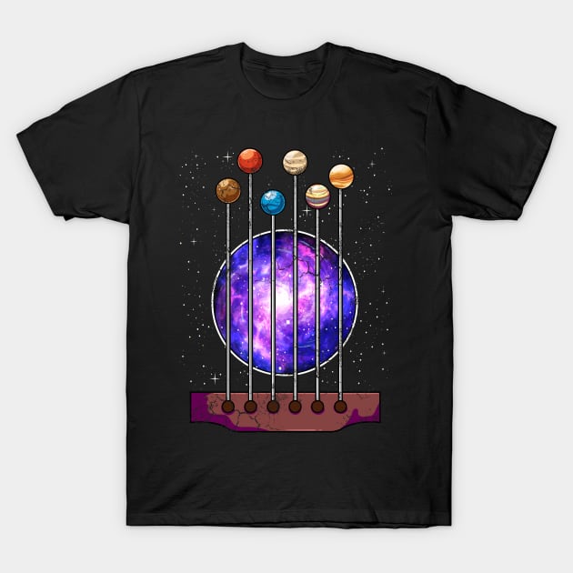 Guitar Galaxy Guitarist Music Musician Gift T-Shirt by E